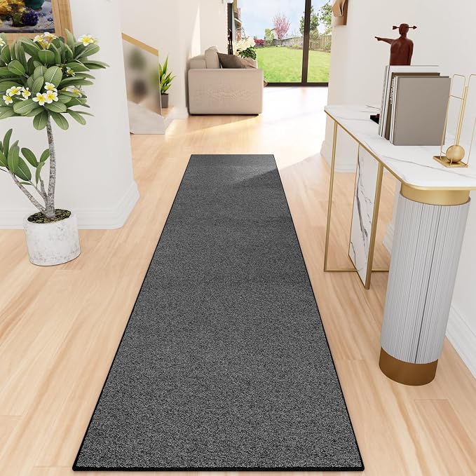 AREDO Runner Rug with Non Slip Rubber Backing, Washable Soft Floor Carpet
