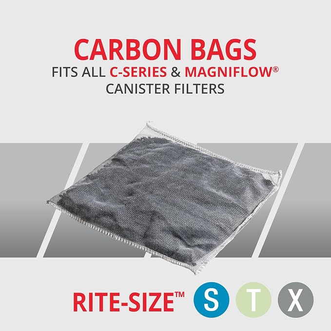Marineland Carbon Bags, Support Chemical Aquarium Filtration, Rite-Size S
