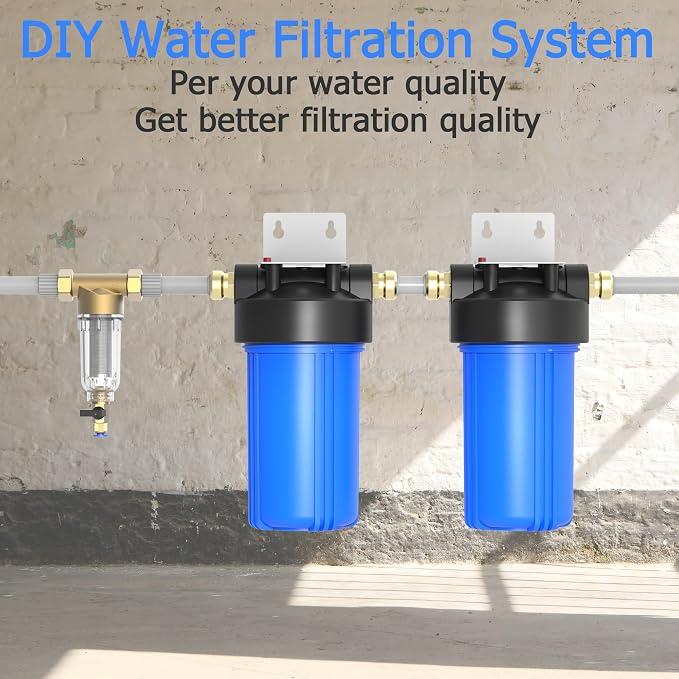 WHB10 Whole House Water Filter Housing, Fit 10"x4.5" Sediment etc Filters