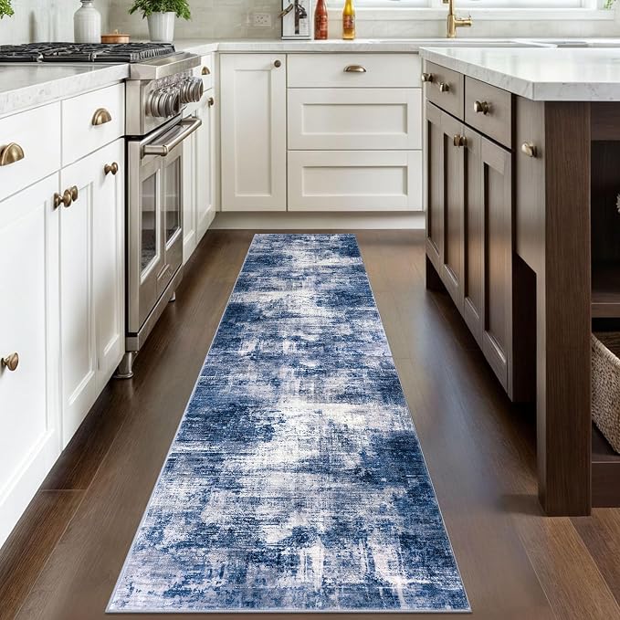 IOHOUZE Abstract Runner Rug 2x8 Ft Washable Runners