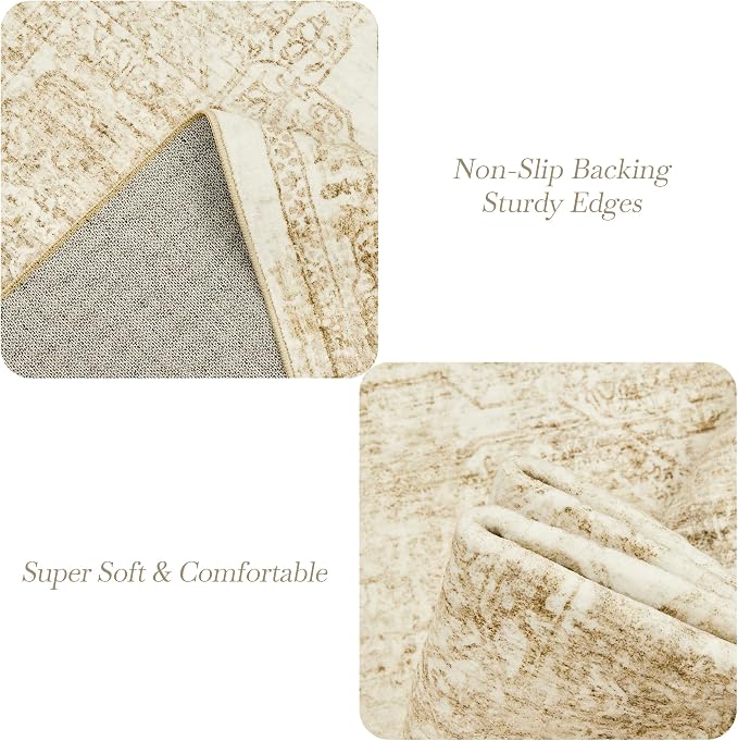 Soalmost Washable Area Rug 8x10, Large Soft Rugs