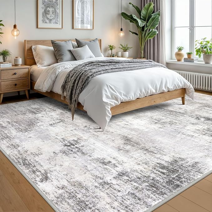 IOHOUZE Abstract Area Rugs 9x12 Ft Washable Large Rugs