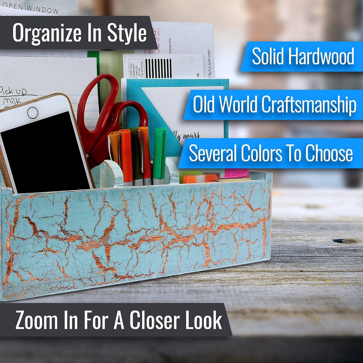 Mail Holder For Desk Letter Organizer Mail Holder For Countertop