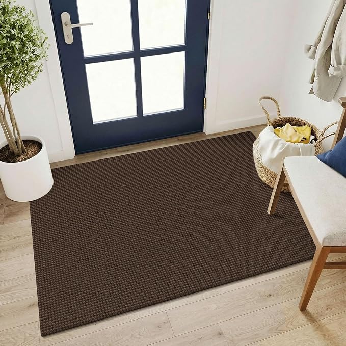 KOZYFLY Washable 3x4 Entry Area Rug, Braided Throw Rugs