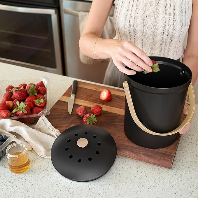 Beautiful Kitchen Compost Bin