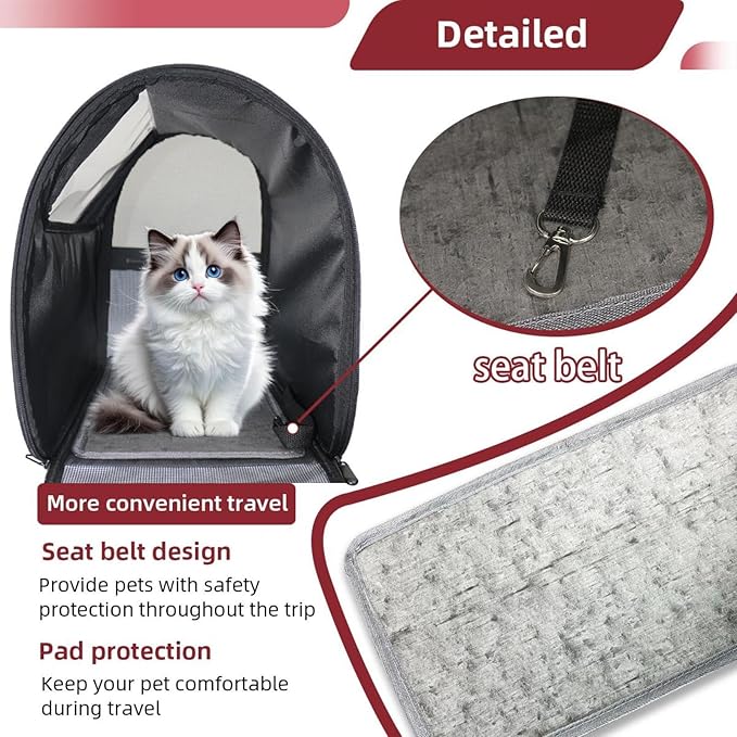 Butterfly on Black Background Cat Carriers Dog Carrier Pet Carrier with Locking Safety Zippers for Cats, Kitties, Puppies and Small Dogs
