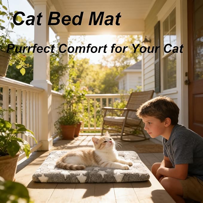 Dog Bed Mat - Reversible Dog Crate Bed Mats, Soft & Breathable Kennel Pad, Durable Crate Bed for Extra Small Dogs & Cats