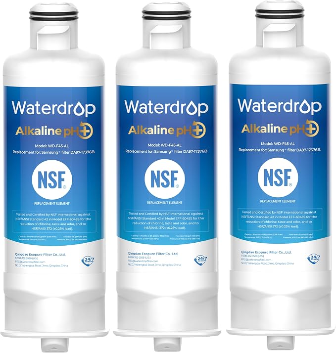 Waterdrop Alkaline DA97-17376B Water Filter, Enhances pH, Replacement