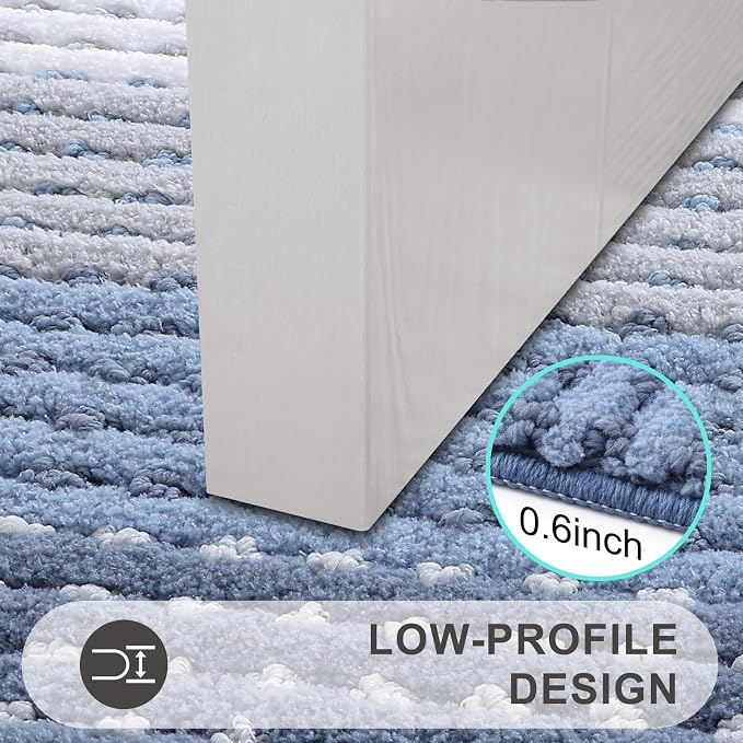 Kitinjoy Indoor Outdoor Door Mat, 71x24 Non-Slip Absorbent Dirt Trapper