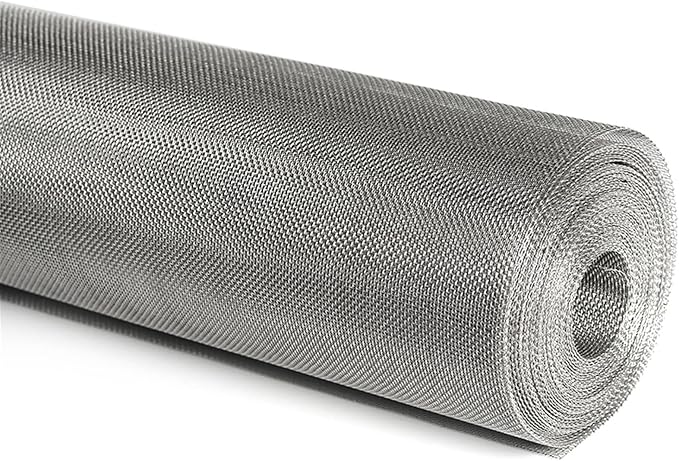 Stainless Steel Woven Wire Mesh, 14 Mesh Rodent Control Cage Net Garden Insect