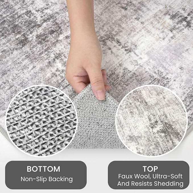 IOHOUZE Abstract Runner Rug 2x4 Ft Entryway Rugs Washable Door Mat Indoor