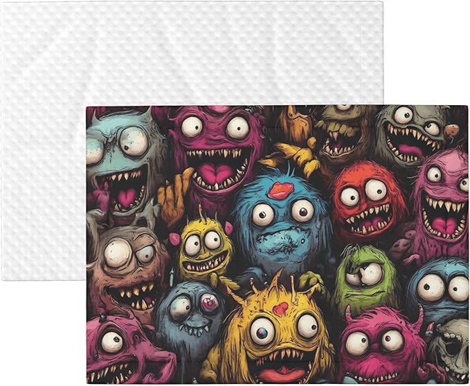 Waterproof Dog Blanket Soft Pet Blanket for Puppy Cat, Fleece Cat Throw Blankets for Furniture Bed Couch Sofa Reversible - Monstrous Cartoon Characters
