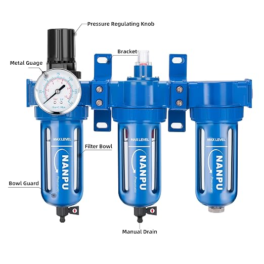 NANPU Zinc Alloy 3 Stage Air System