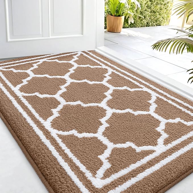 Buganda Indoor Door Mat, Dirt-Resistant and Absorbent Doormat, Low Profile