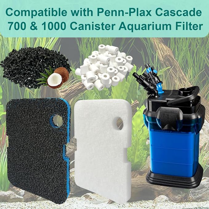 16 Pack Aquarium Filter Media Set Replacement