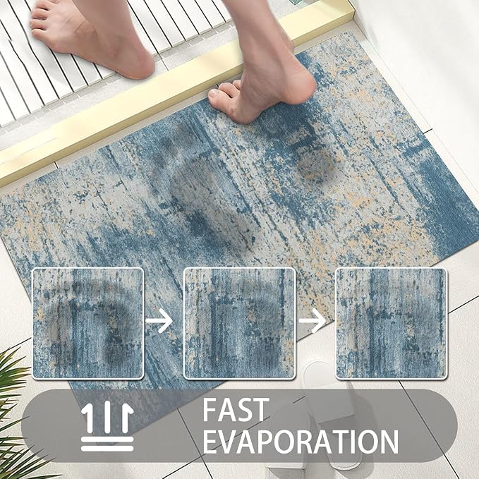 Ultra Thin Door Mat Indoor Entrance, 1/10 in Thin Door Mats