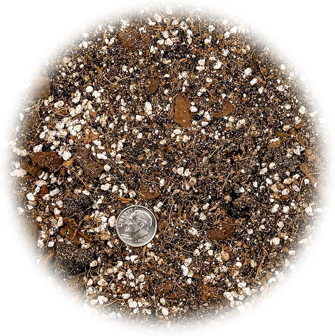 Gardenera's Expert Blend for Peace Lilies: Canadian Peat Moss, New Zealand Bark, Perlite, Bamboo Charcoal Ideal for Indoor Plants - [1-Quart Bag]