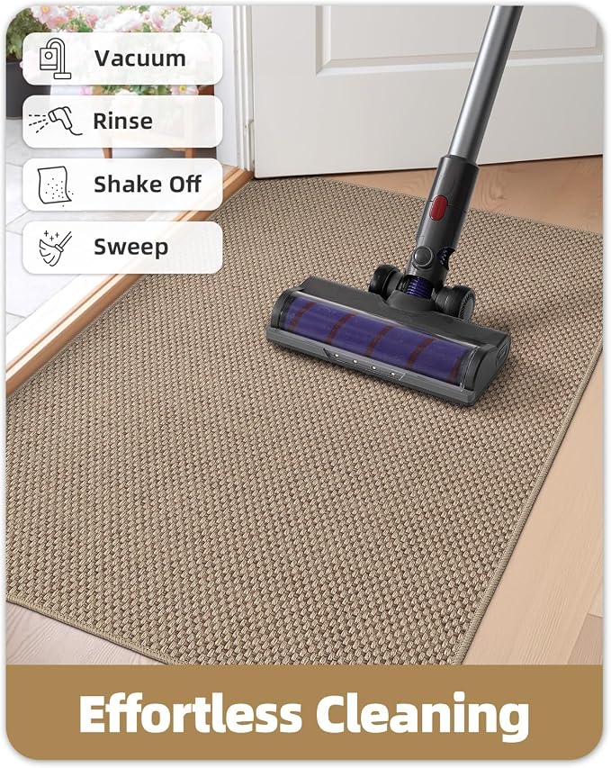 Color&Geometry Ultra-Thin Indoor Door Mat, Washable Doormat