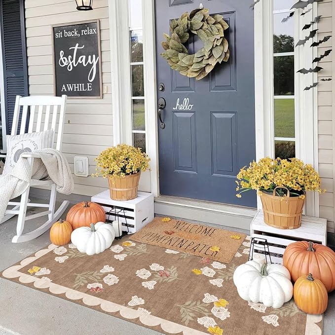 3x5 Floral Entry Rug