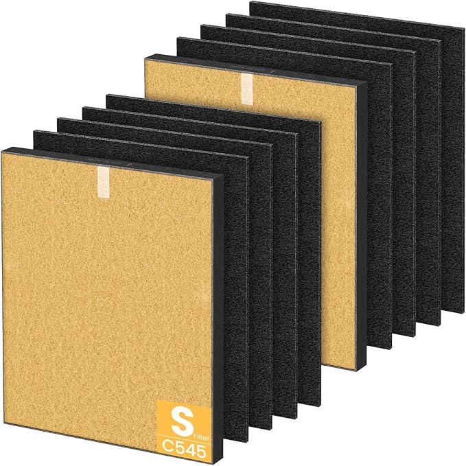 2 Pack C545 HEPA Pet Replacement Filter S Compatible