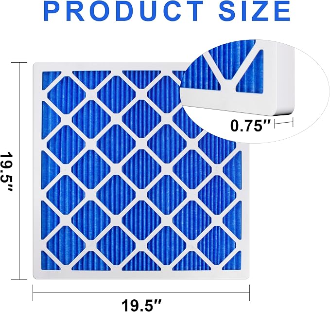 LEKEN 20x20x1 AC Furnace HVAC Filter Reusable Electrostatic Filters MERV 13