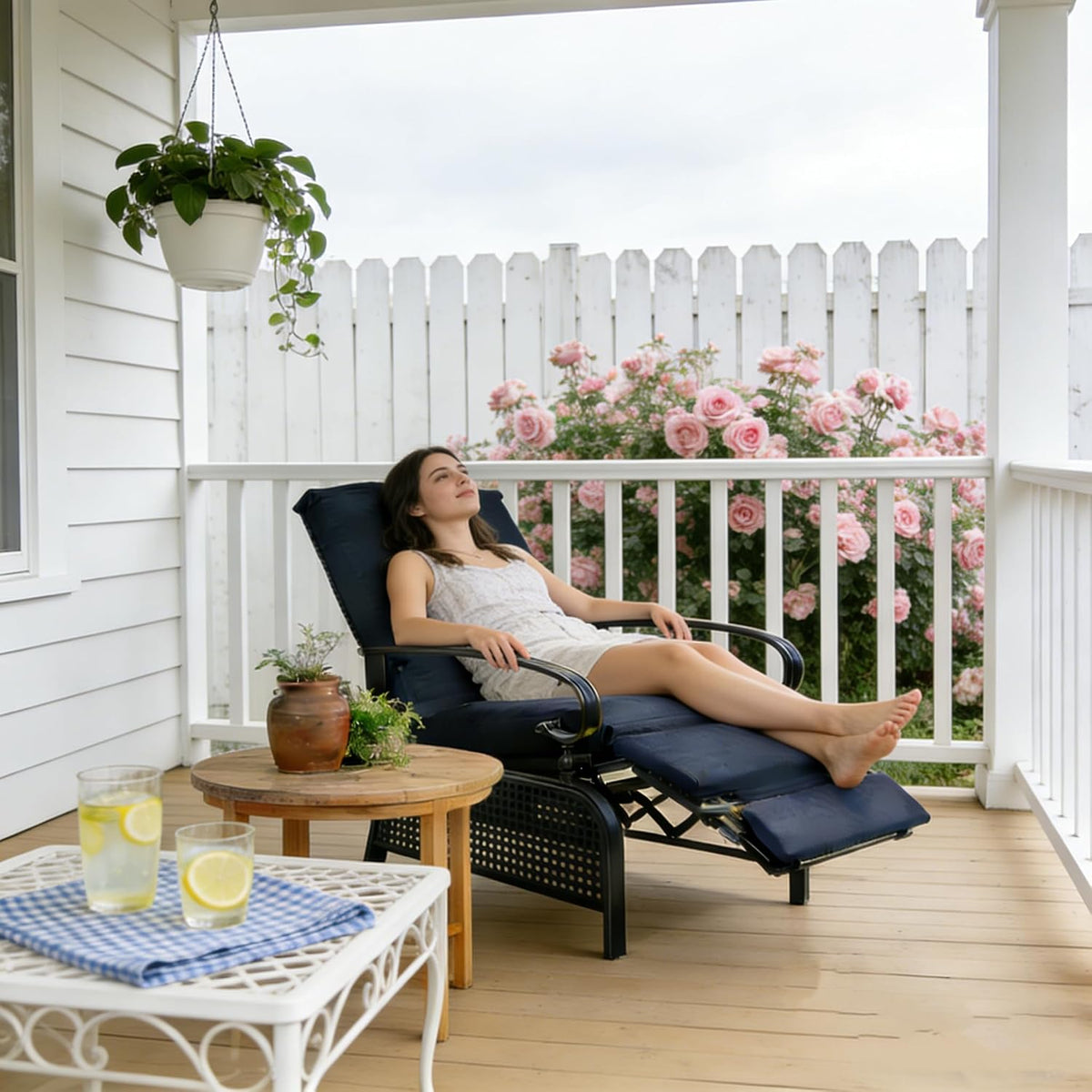 Kozyard Adjustable Outdoor Reclining Lounge Chair