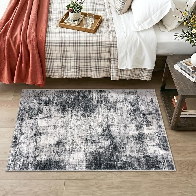 IOHOUZE Abstract Area Rug 3x4 Ft Washable Rugs