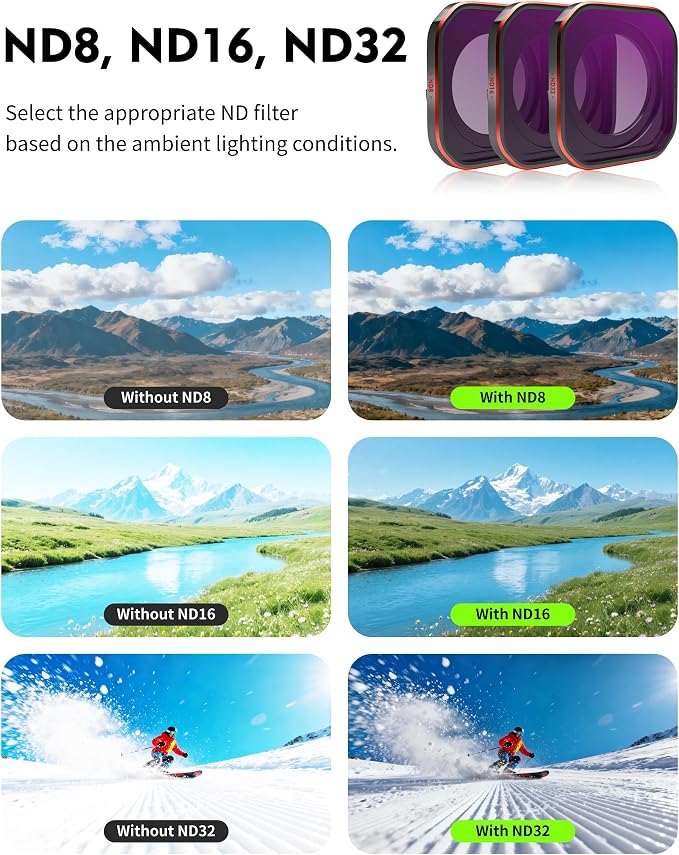 4-Pack Hybrid ND/CPL Filter Set