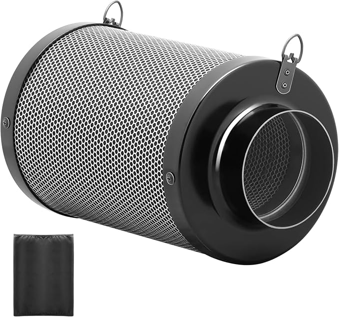 iPower 4" Air Carbon Filter for Inline Duct Fan, Intake and Exhaust Fans