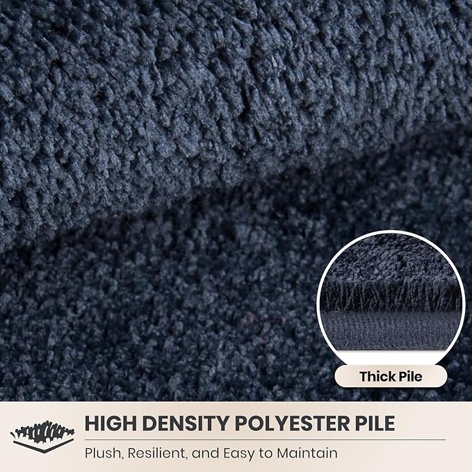 PURRUGS Easy Care Area Rug 4ft x 6ft, Non-Slip Machine Washable Entryway Rug