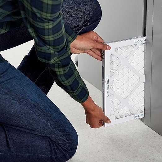Amazon Basics 12x12x1 Air Filter 6 Pack, MERV 8 AC Furnace Filters