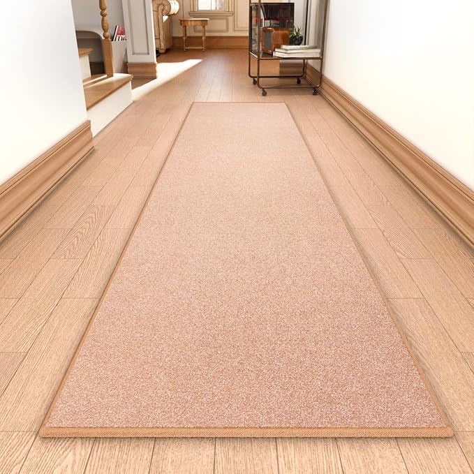 Runner Rug with Non Slip Rubber Backing, Washable Soft Floor Carpet