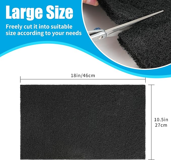 AQUANEAT Aquarium Activated Carbon Filter Media Pad