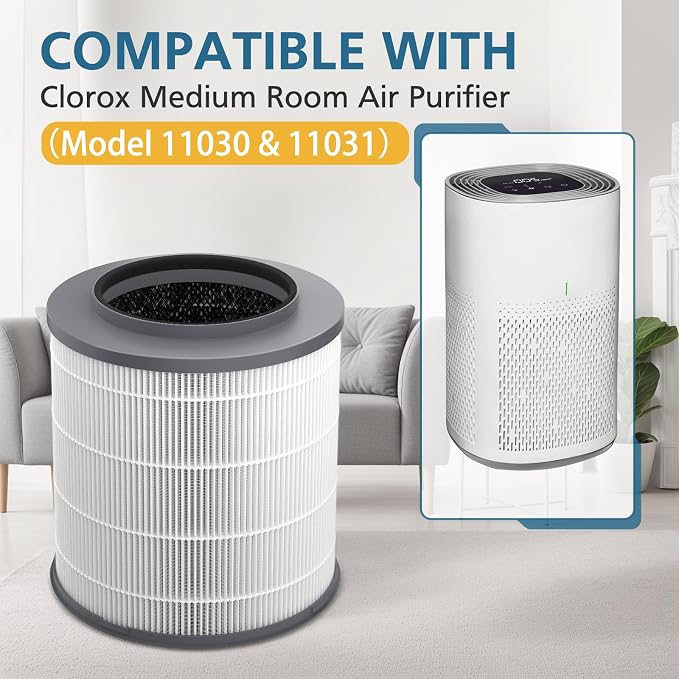 2-Pack 12030 HEPA Replacement Filter, 000 Sq. Ft. Capacity, Compatible