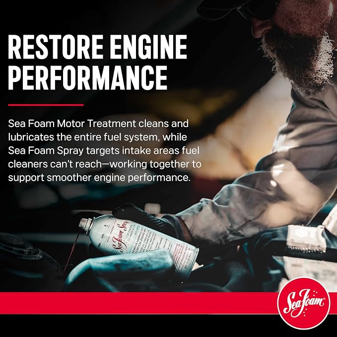 Sea Foam Motor Treatment and Intake Cleaner Combo Pack, 16 oz and 14 oz