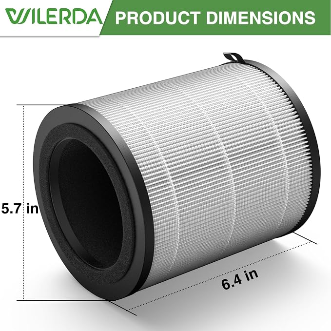 JF100 Replacement Filter, 3-in-1 Pre-Filter, HEPA and Activated Carbon