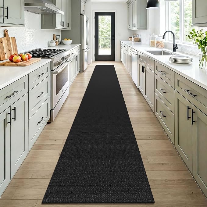 KOZYFLY Black 2x16 Runners Rugs