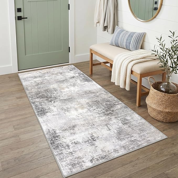 IOHOUZE Abstract Runner Rug 3x6 Ft Washable Runners