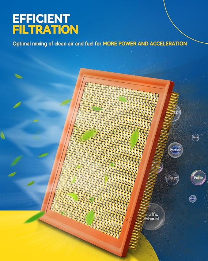 PHILTOP Engine Air Filter, CA7421 Compatible