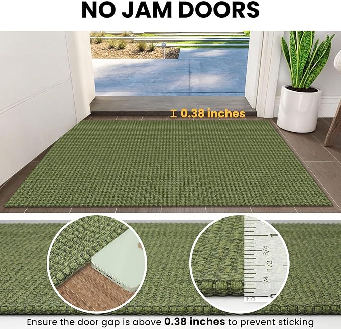 IOHOUZE Washable Exrea Long Hallway Runner Rug 3x16 Non Slip Rubber Backed