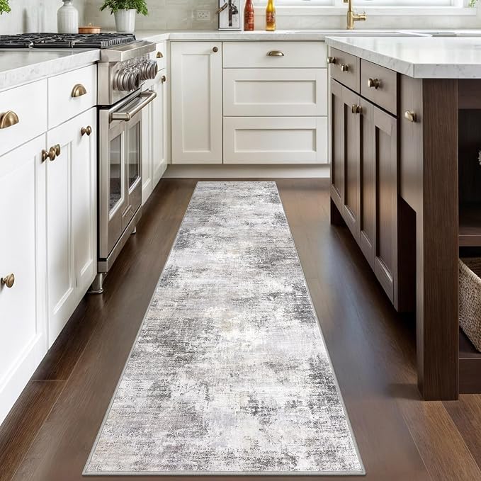 IOHOUZE Abstract Runner Rug 2x8 Ft Washable Runners