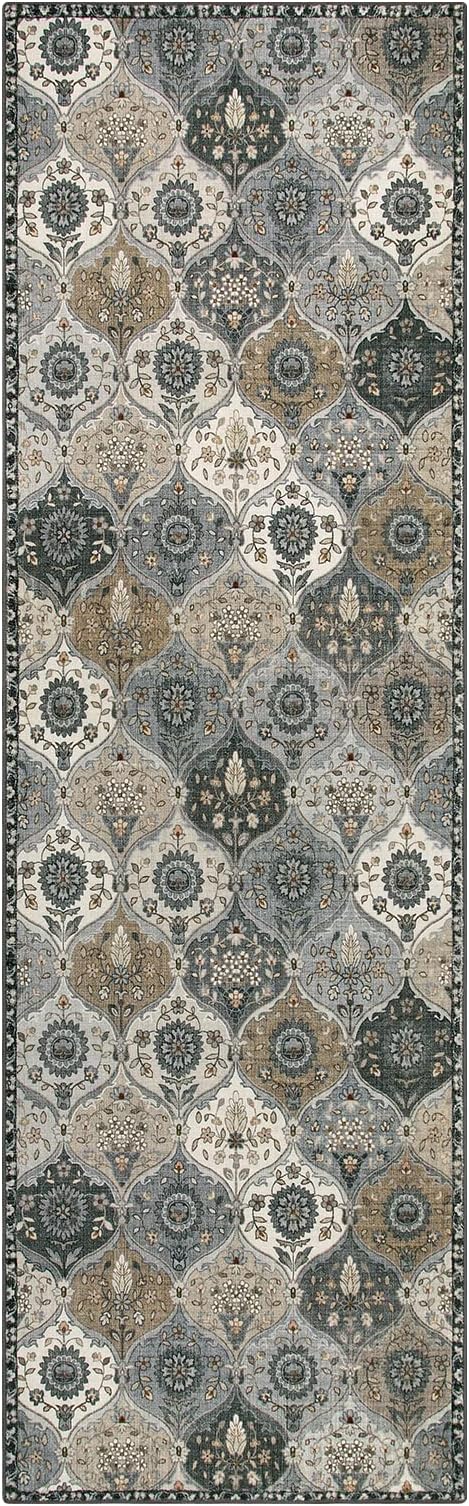 Lahome Moroccan Trellis Washable Runner Rug, 2x6 Runners