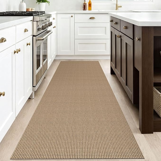 IOHOUZE Washable Runner Rug 3x8 Non Slip Rubber Backed Wide Hallway Runner