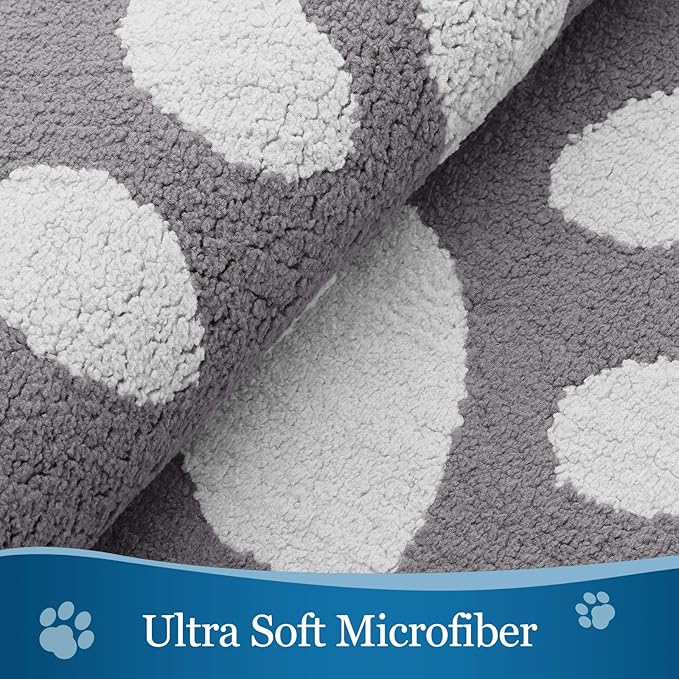 Buganda Dog Door Mat for Muddy Paws, Absorbent Dirt Trapper Washable Indoor Doormats, Non Slip Low-Profile Mud Mat for Dogs, Front Entrance Doormat for Inside Floor (36x24 Inches, Light Grey)