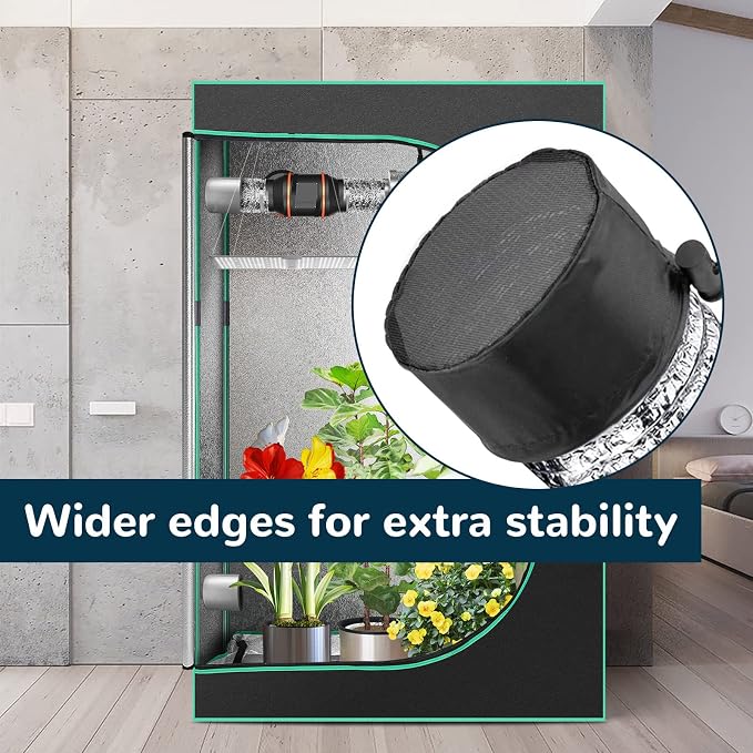2Pcs 6 Inch Grow Tent Vent Cover Filter, Duct Filter Net