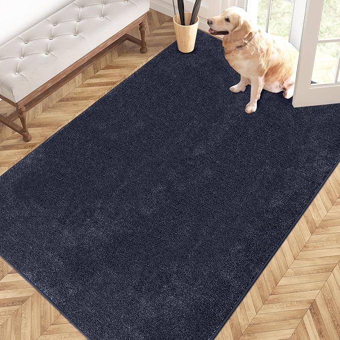 PURRUGS Easy Care Area Rug 4ft x 6ft, Non-Slip Machine Washable Entryway Rug