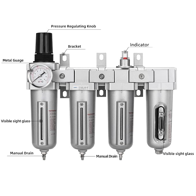 NANPU 1/2" NPT Industrial Grade 4 Stage Air Drying System