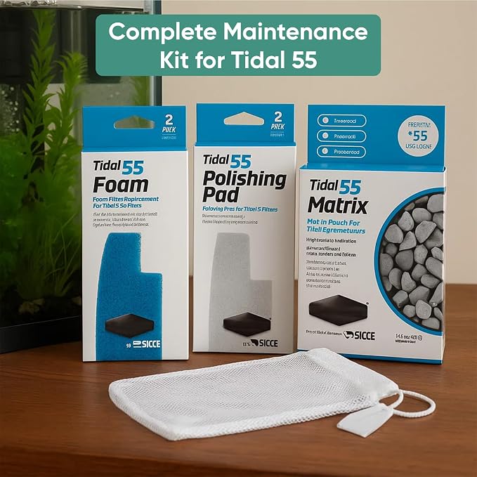 Tidal 55 Filter Maintenance and Replacement Filter Media Kit, Including Gokul