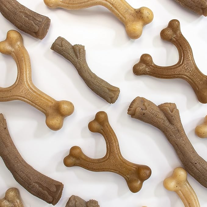 Nylabone Gourmet Style Wishbone Strong Chew Toy for Dogs, Chicken Flavor, Small - Up to 25 lbs, 1 Count