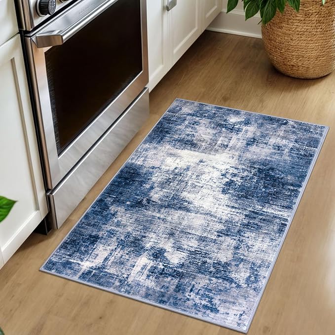 IOHOUZE Small Abstract Area Rug 2x3 Ft Entryway Rugs Washable Door Mat Indoor